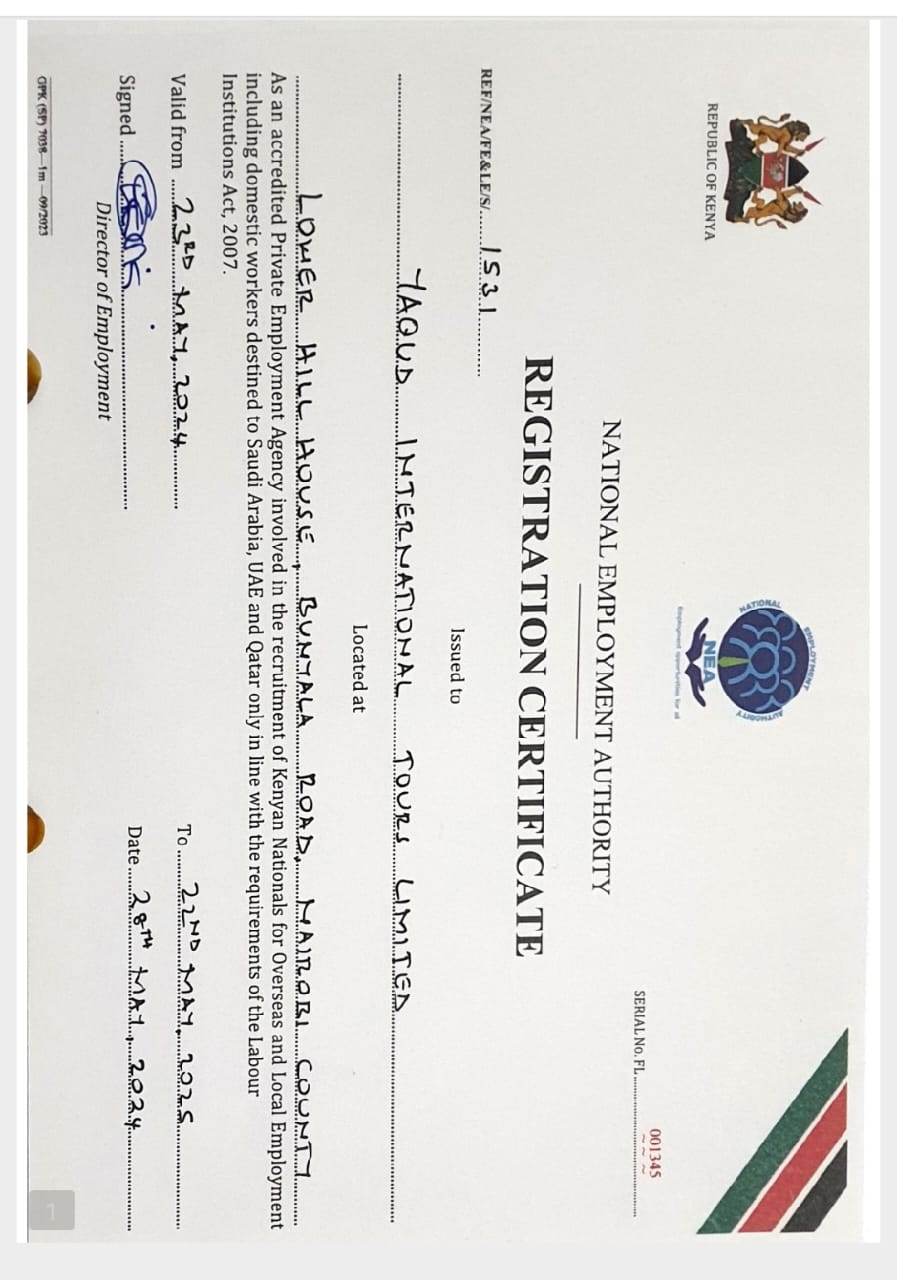 Registration Certificate